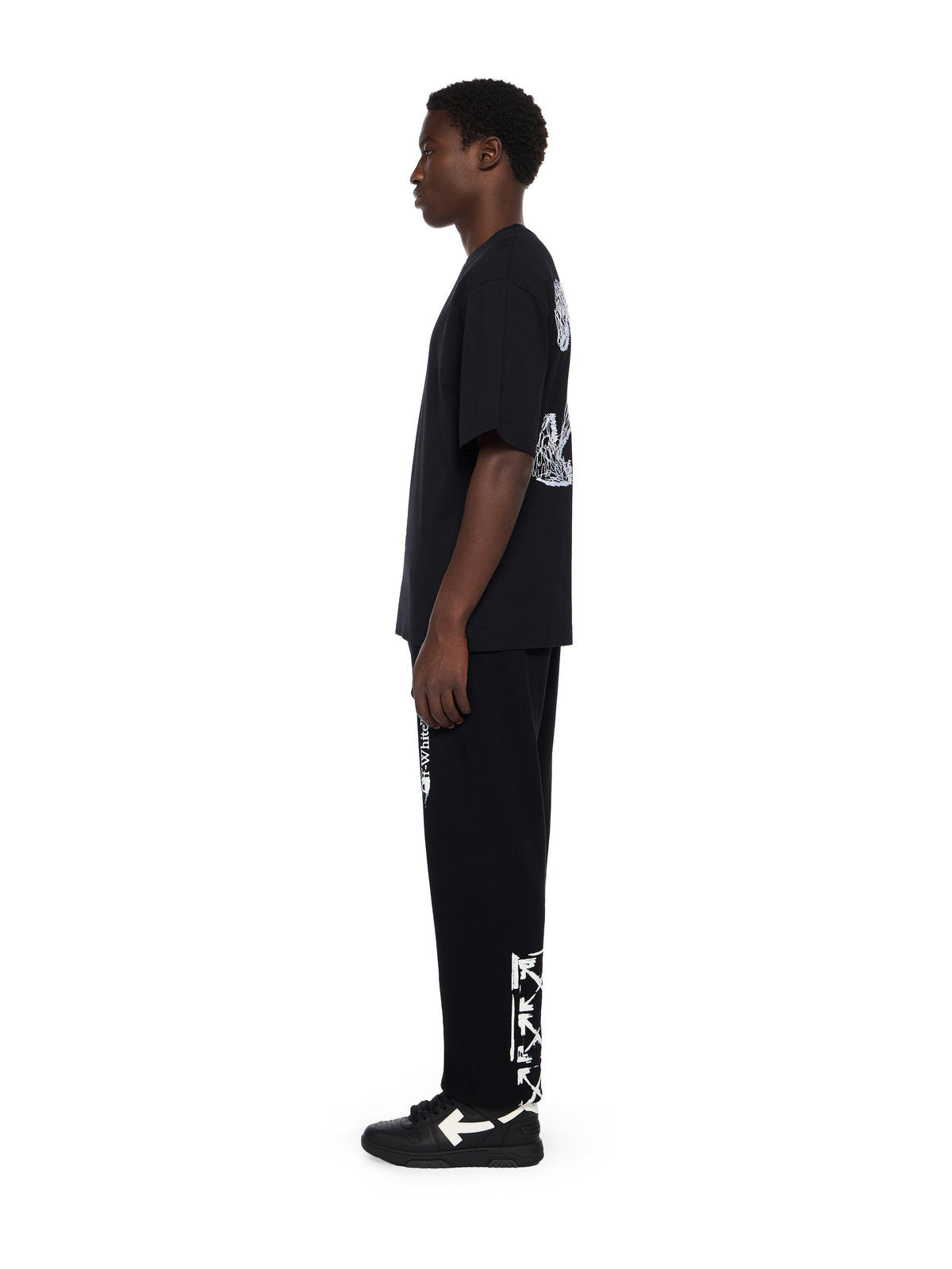 OFF WHITE Scribble Arrow Skate Logo T-Shirt BLACK - WHITE OMAA120F25JER00C