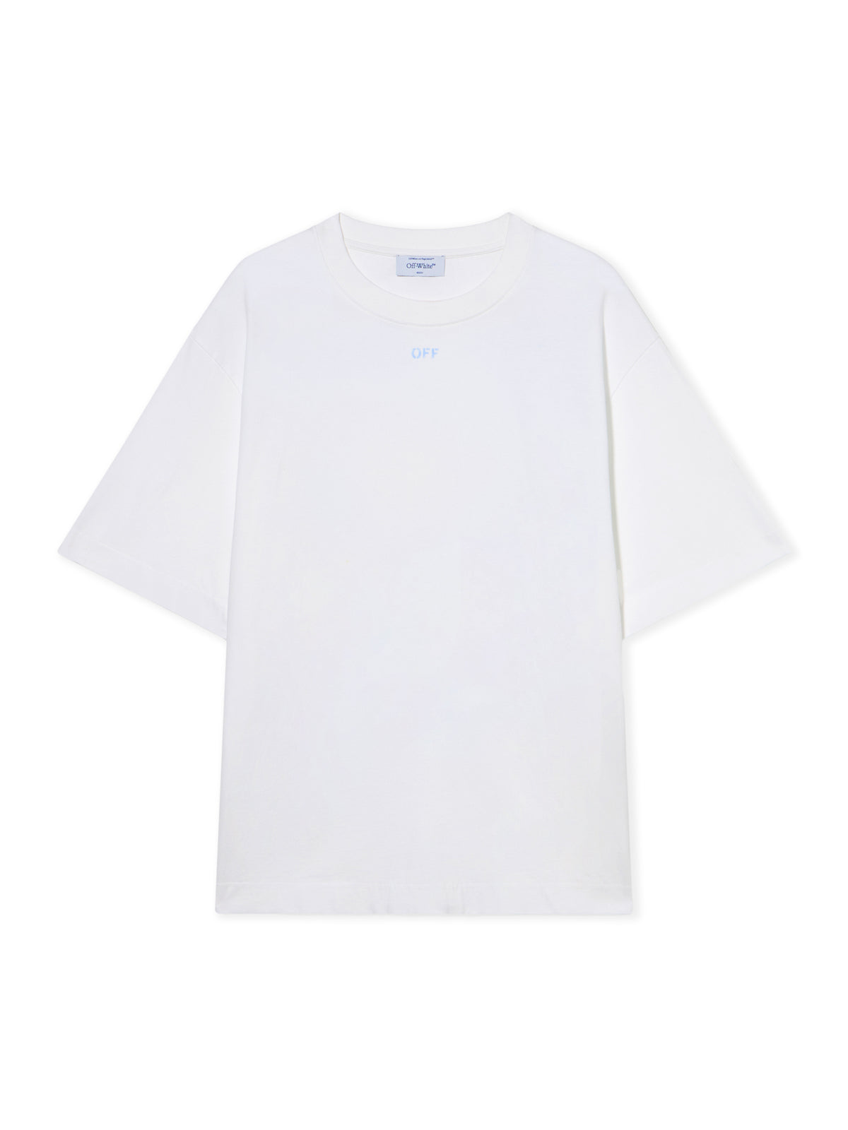 OFF WHITE Stencil Arrow Skate Logo T-Shirt WHITE - CLOUDY OMAA120F25JER00D