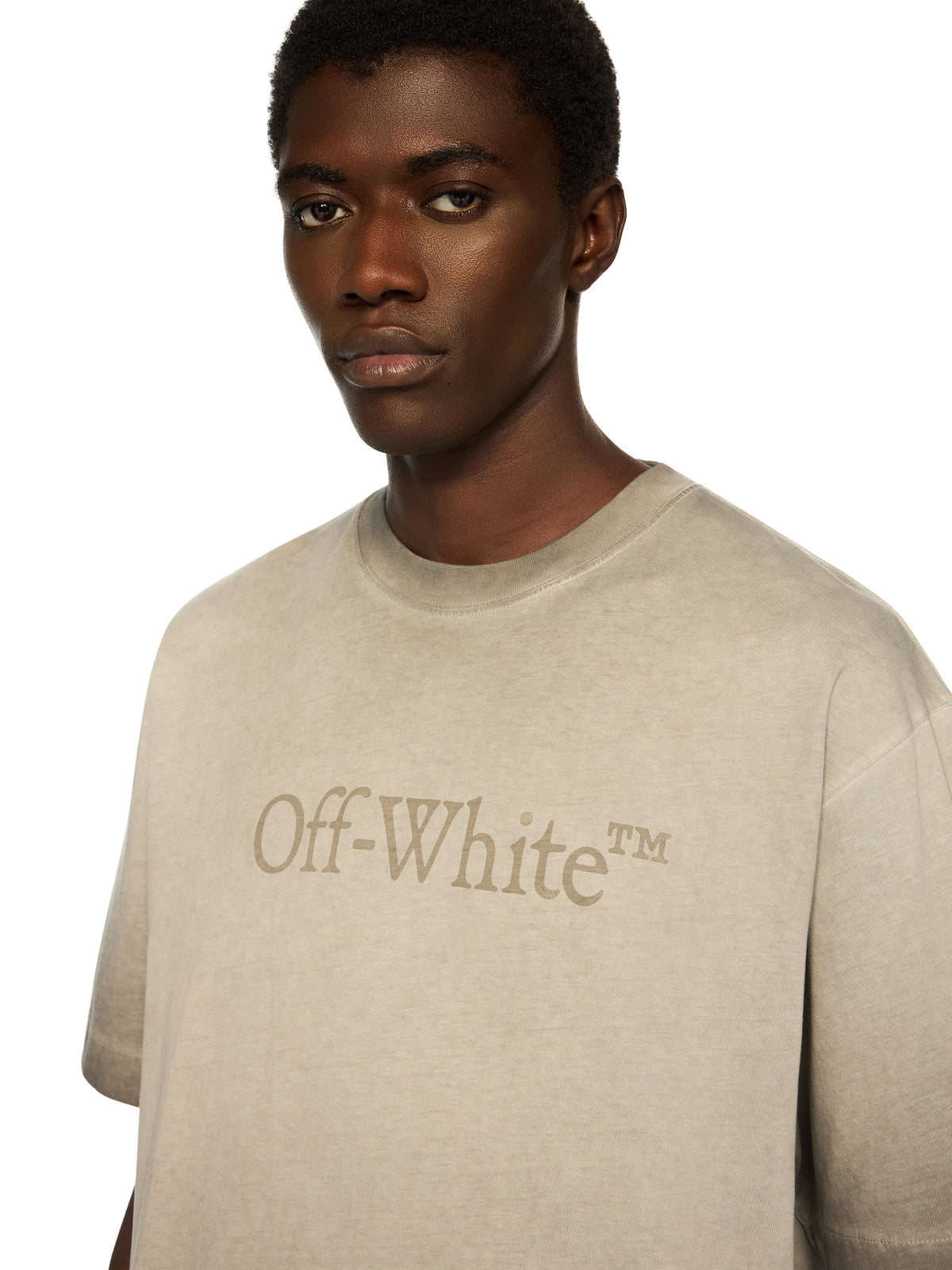 OFF WHITE Laundry Skate Logo Tee DEGRADÉ BLACK - DEGRADÉ BLACK OMAA120F25JER00Q