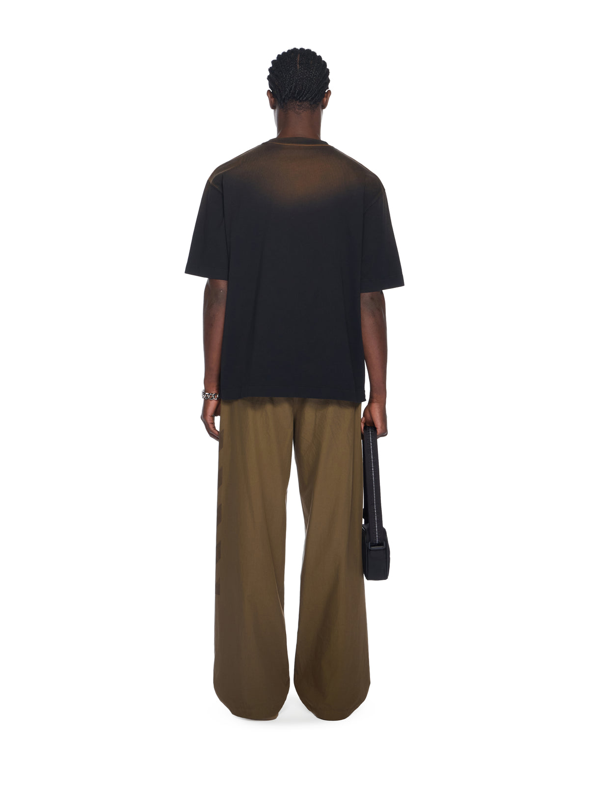 OFF WHITE Laundry Skate Logo Tee DIRTY BLACK - DIRTY BLACK OMAA120F25JER00X