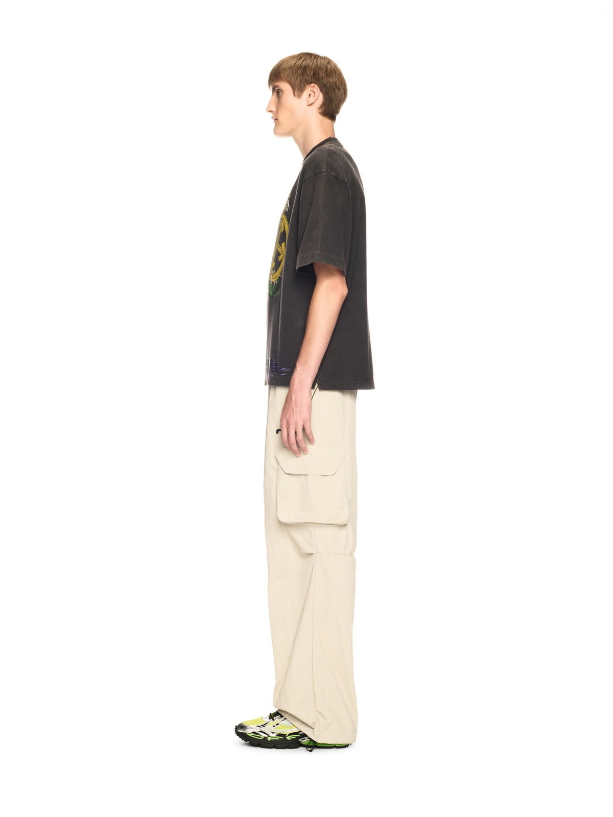 OFF WHITE Big Croco Skate S/S Tee BLACK OMAA120S25JER006