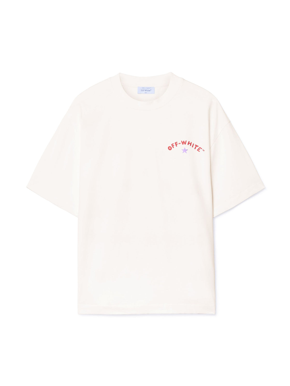 OFF WHITE Star Arrow Skate S/S Tee WHITE OMAA120S25JER008