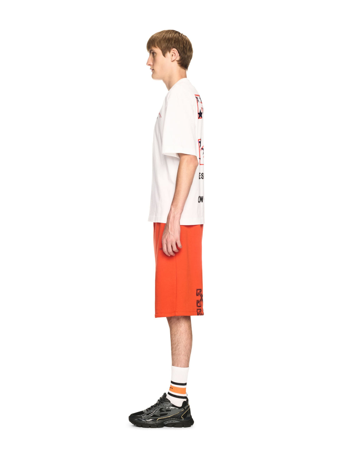 OFF WHITE Star Arrow Skate S/S Tee WHITE OMAA120S25JER008