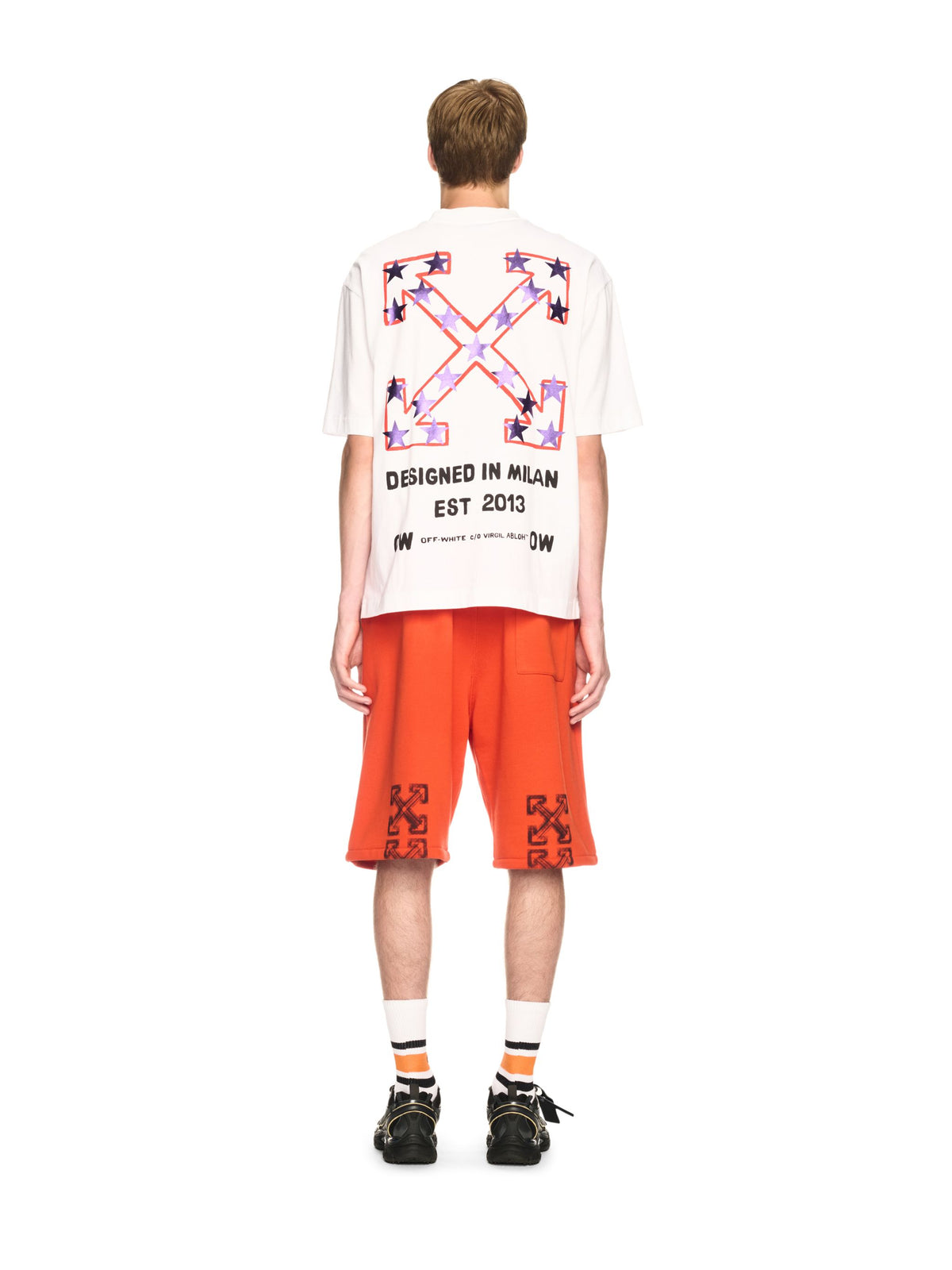 OFF WHITE Star Arrow Skate S/S Tee WHITE OMAA120S25JER008