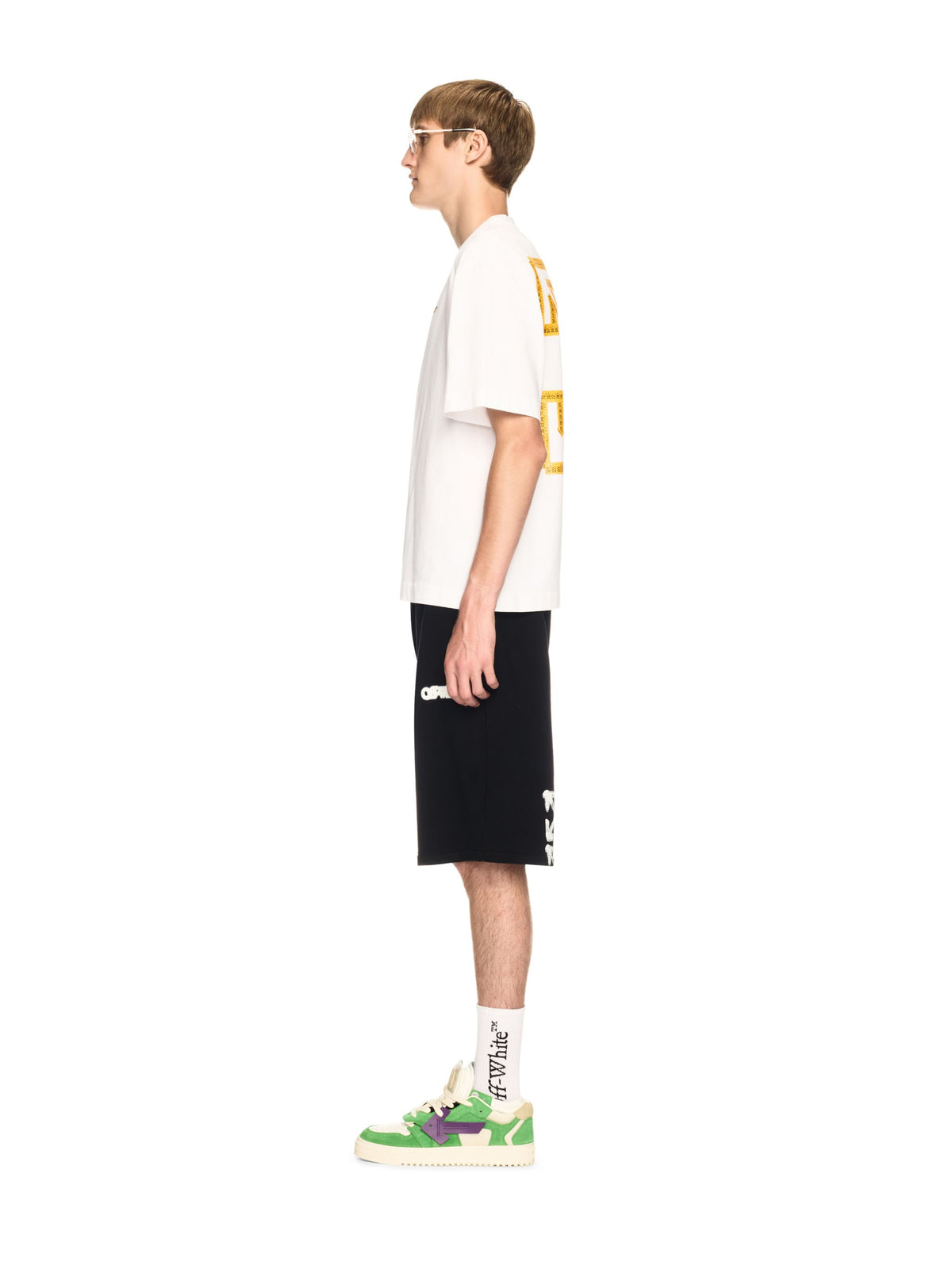 OFF WHITE White Tape Arrow T-Shirt WHITE OMAA120S25JER00D