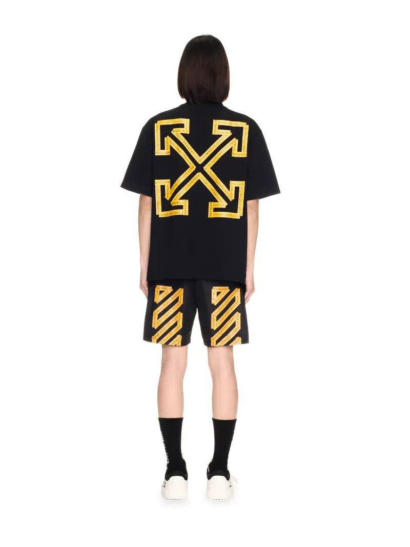 OFF WHITE Tape Arrow Skate S/S Tee BLACK OMAA120S25JER00D