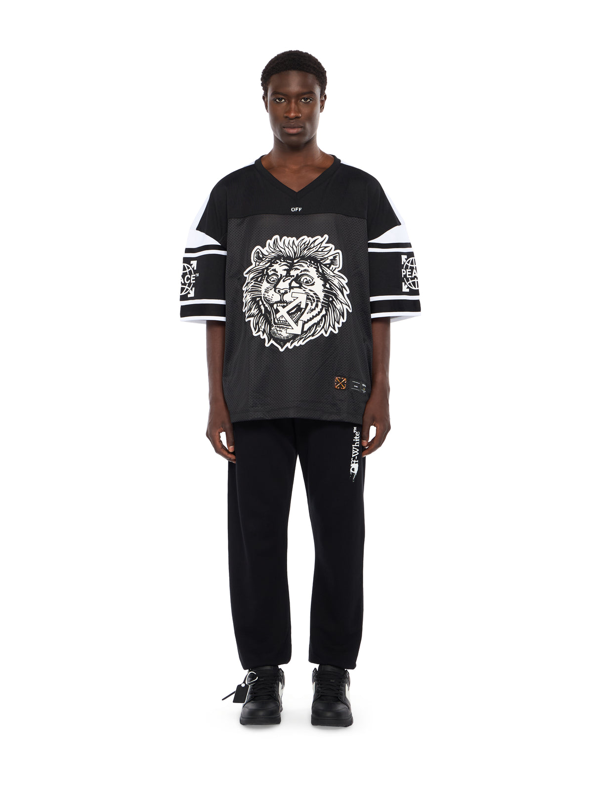 Lion Mesh Football Tee