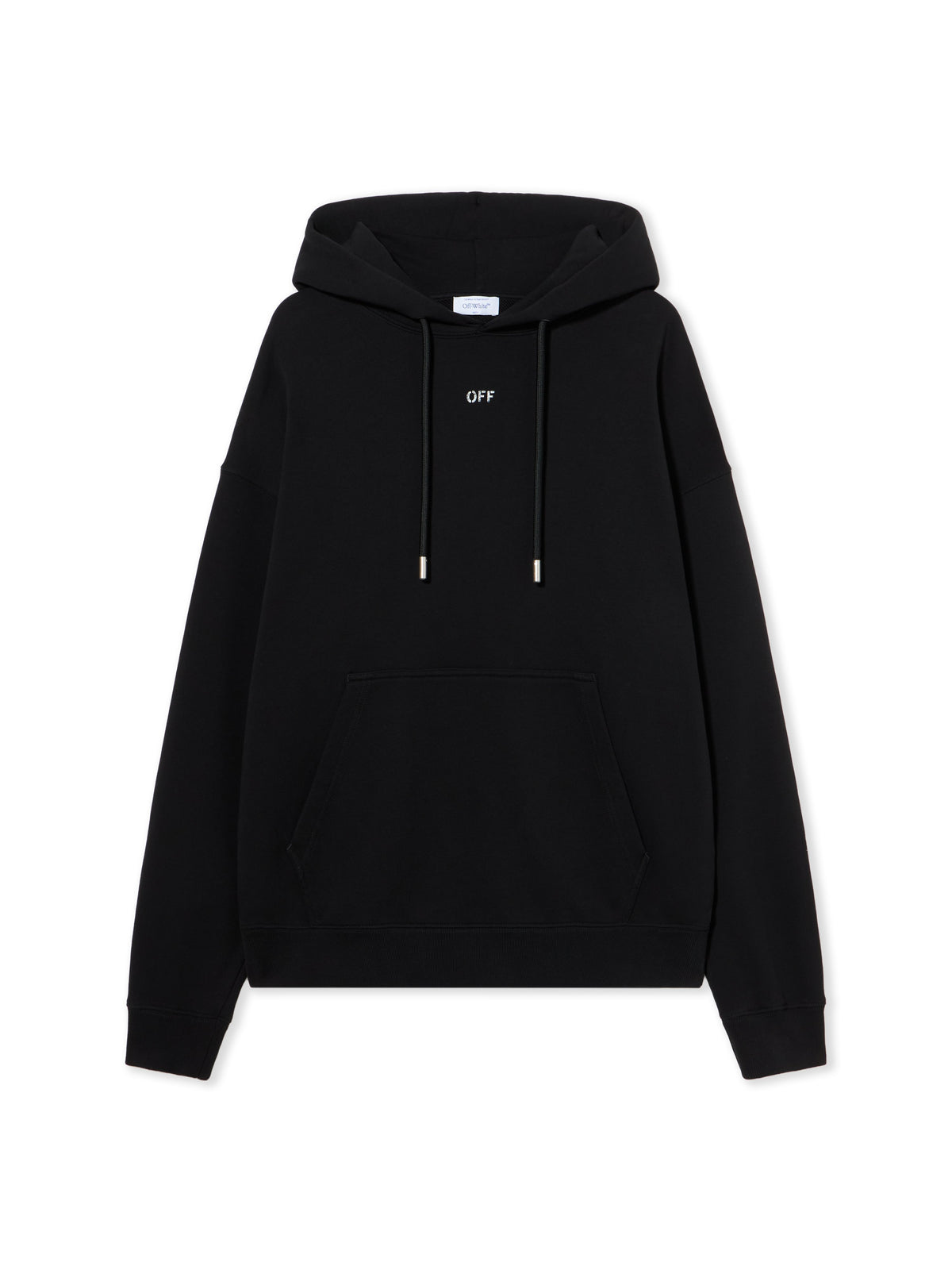 OFF WHITE Thinkman Arrow Skate Hoodie BLACK - WHITE OMBB085F25FLE00C
