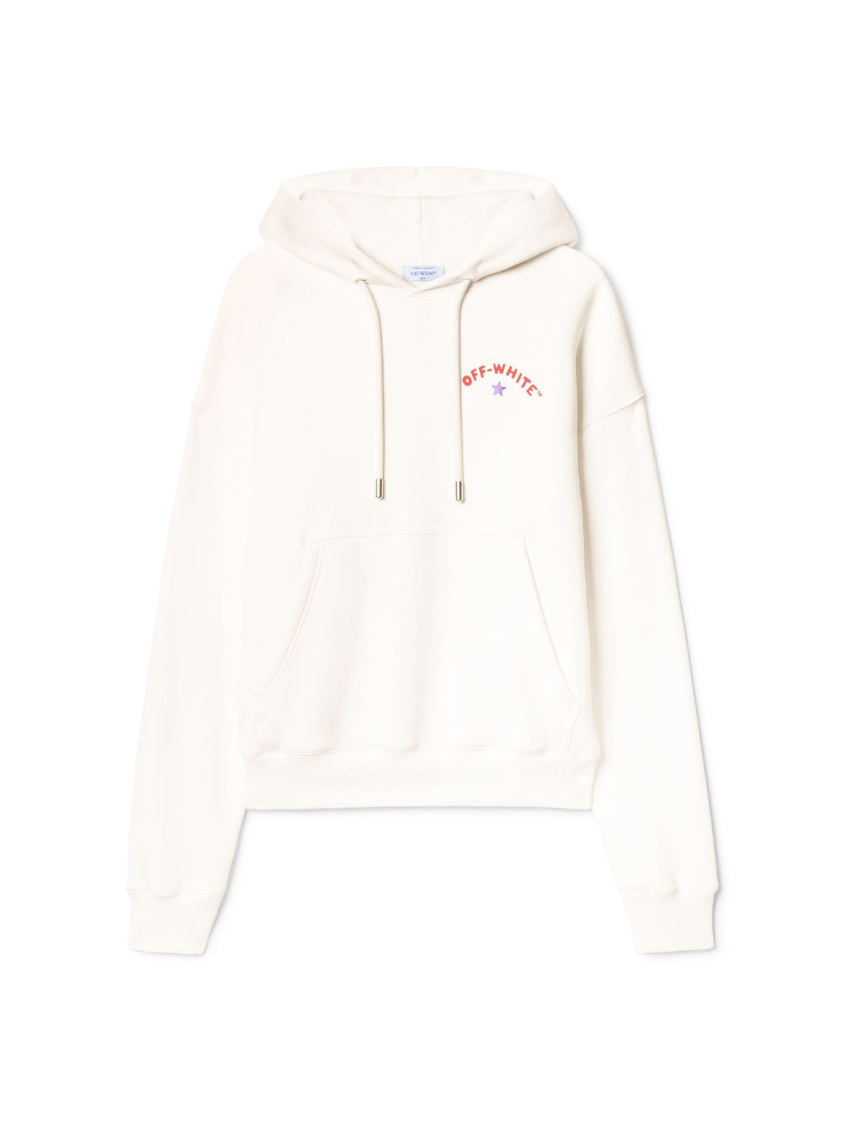 OFF WHITE Star Arrow Skate Hoodie WHITE OMBB085S25FLE00D