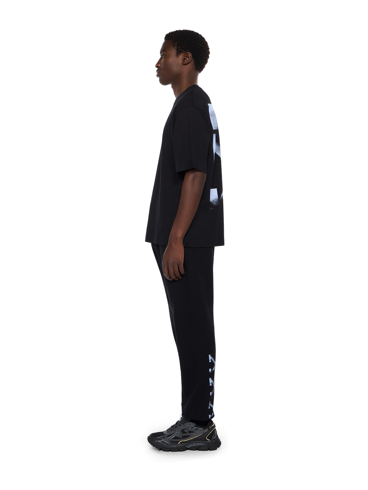OFF WHITE Stencil Arrow Sweatpants BLACK - CLOUDY OMCH057F25FLE003
