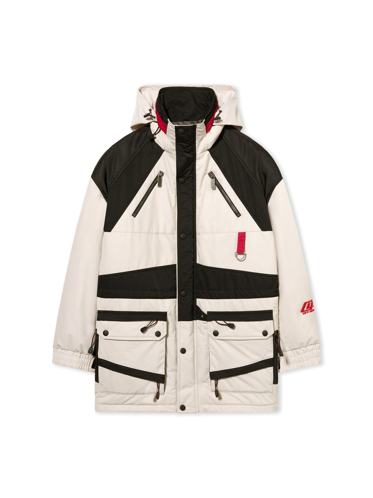 Sporty Color Block Parka