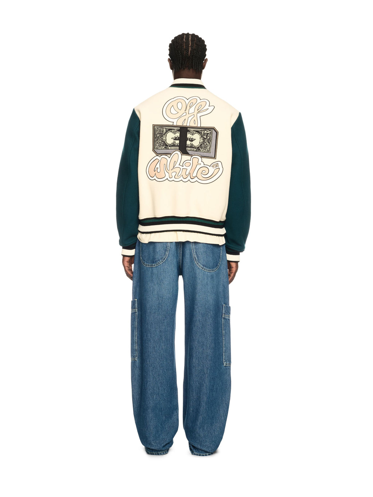 OFF WHITE CASH WOOL REG VARSITY WHITE OMEH053S25FAB002