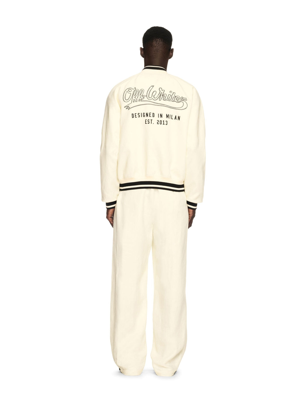 OFF WHITE Off Italic Linen Souvenir Var NEUTRALS OMEH05AS25FAB001