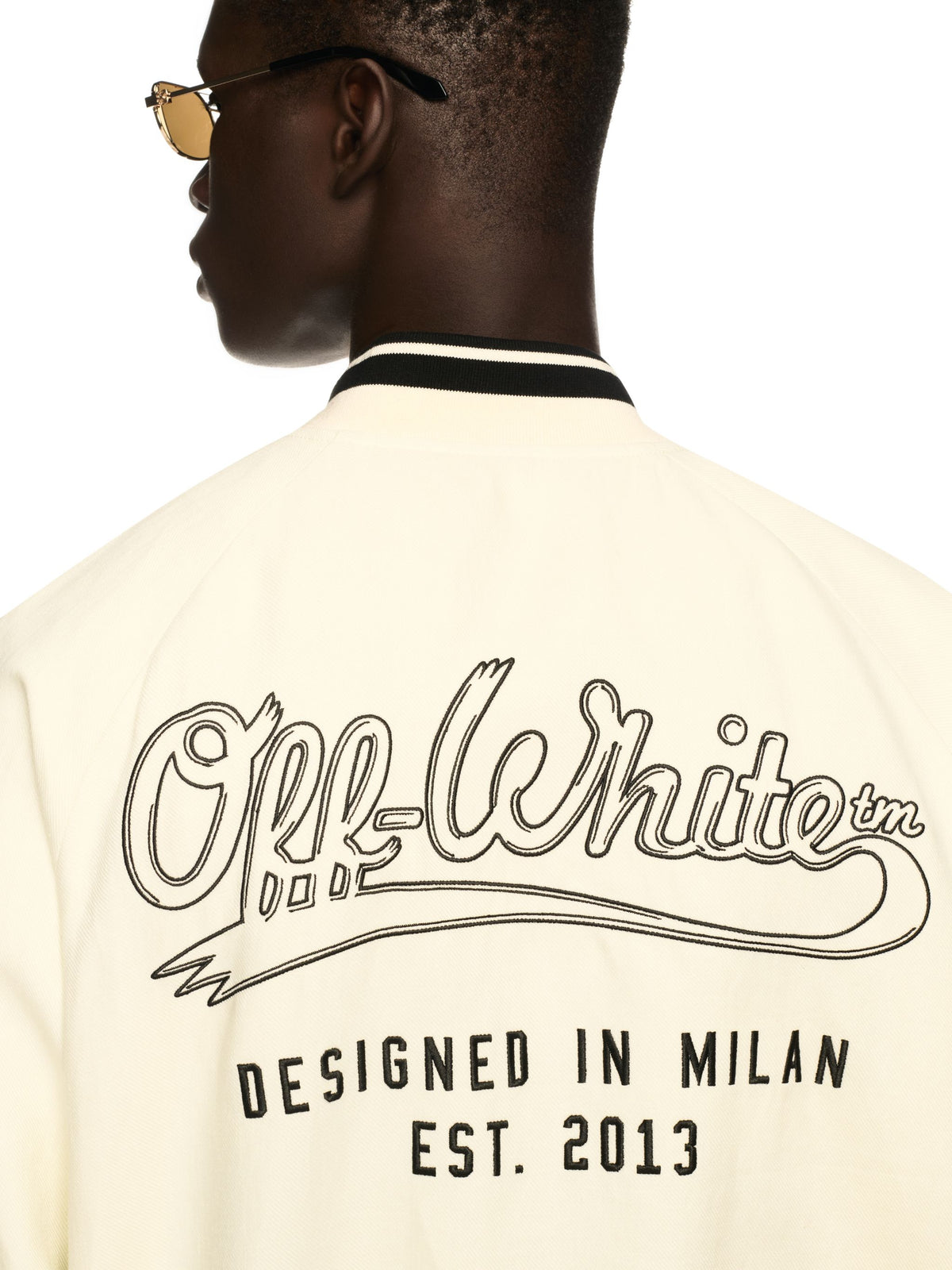 OFF WHITE Off Italic Linen Souvenir Var NEUTRALS OMEH05AS25FAB001