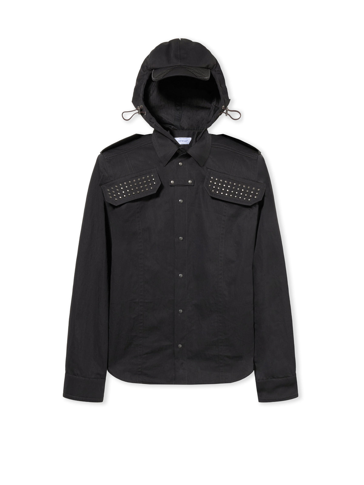 Studded Hooded Visor Arrow Shirt