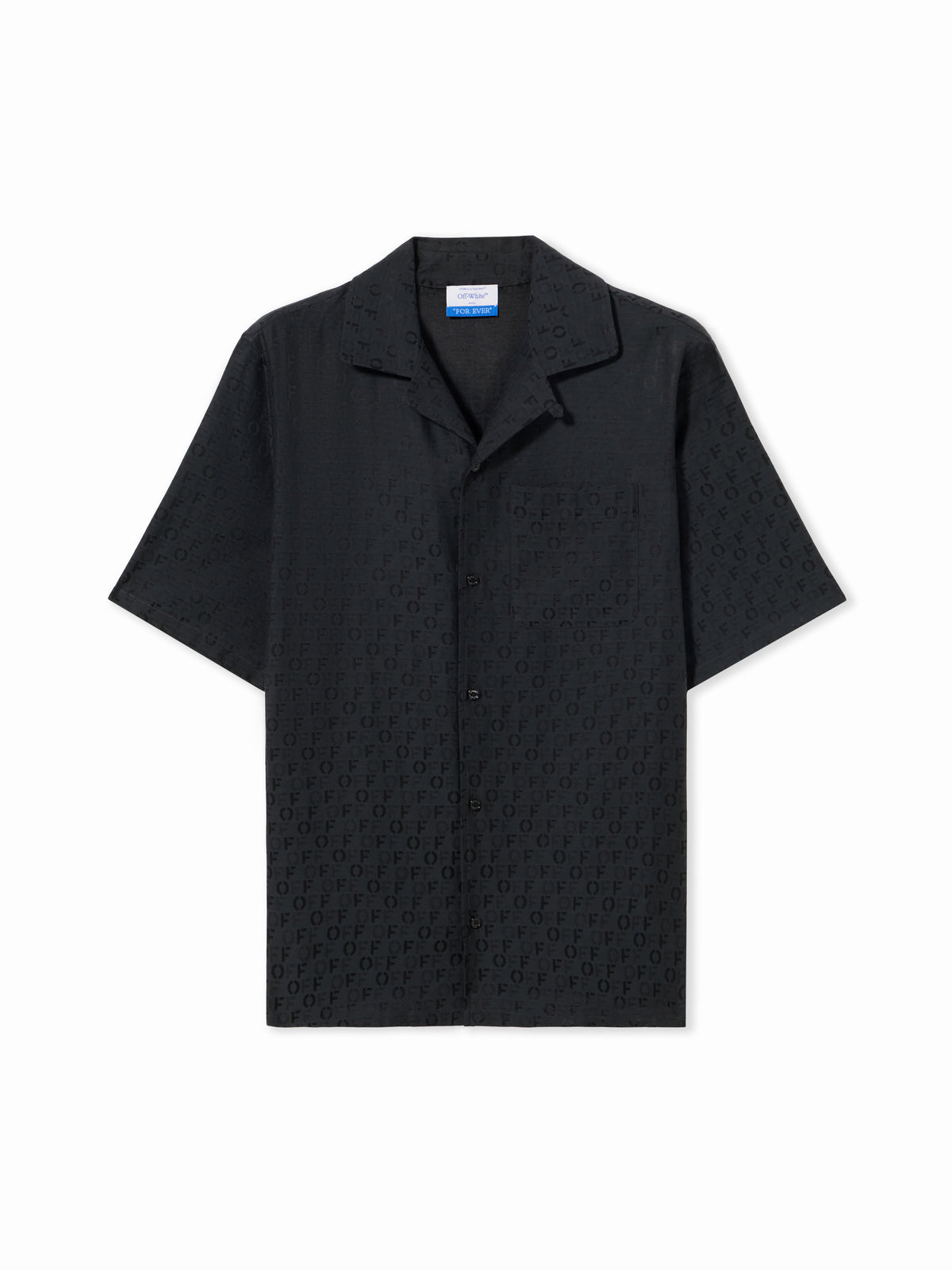 OFF WHITE Jacquard Holiday Shirt BLACK NO COLOR OMGG004C99FAB001
