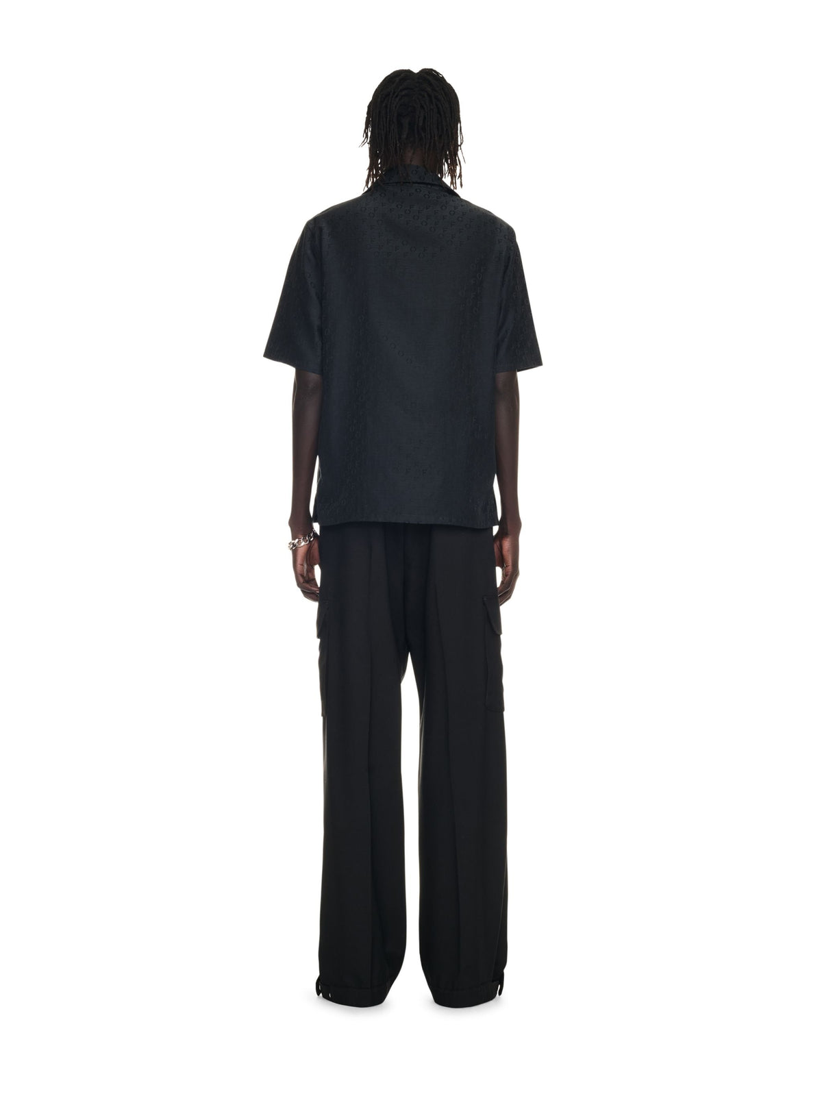 OFF WHITE Jacquard Holiday Shirt BLACK NO COLOR OMGG004C99FAB001