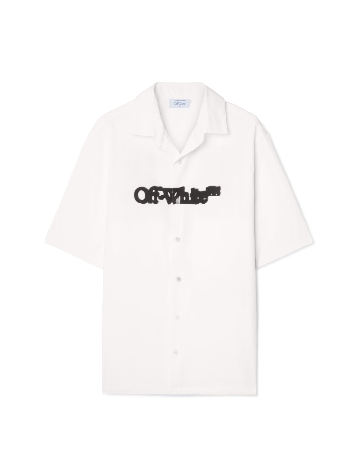 OFF WHITE White Spray Arrow Bowling Shirt WHITE OMGG013S25FAB00A