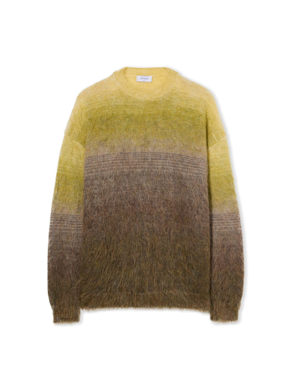Mohair Arrow Gradient Crewneck Sweater
