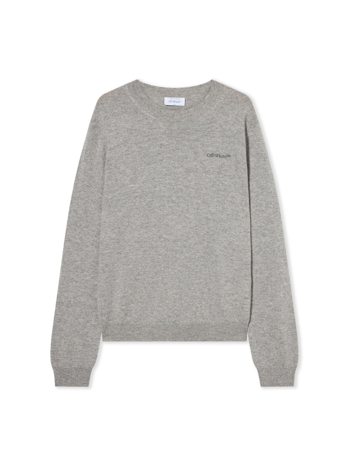 Quote Knit Crewneck Logo Sweater