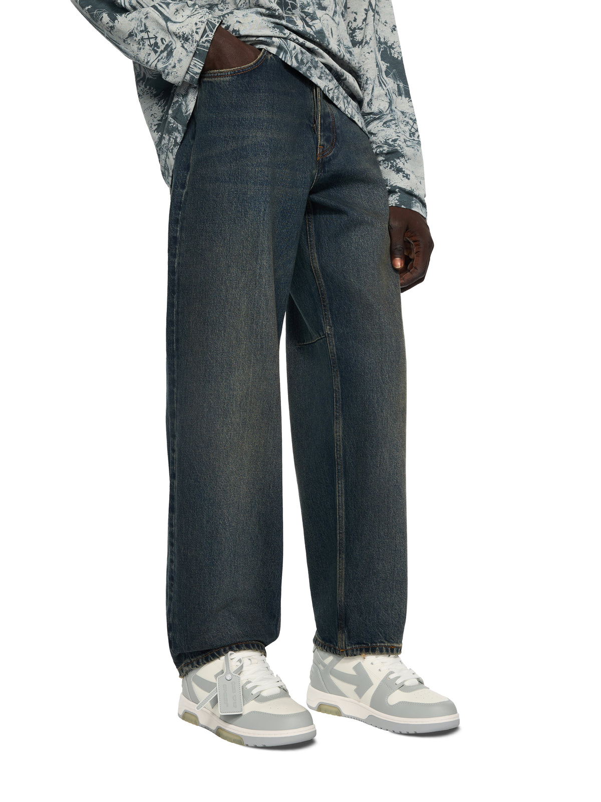 OFF WHITE Out Of Office Sneakers GREY OMIA189C99LEA007