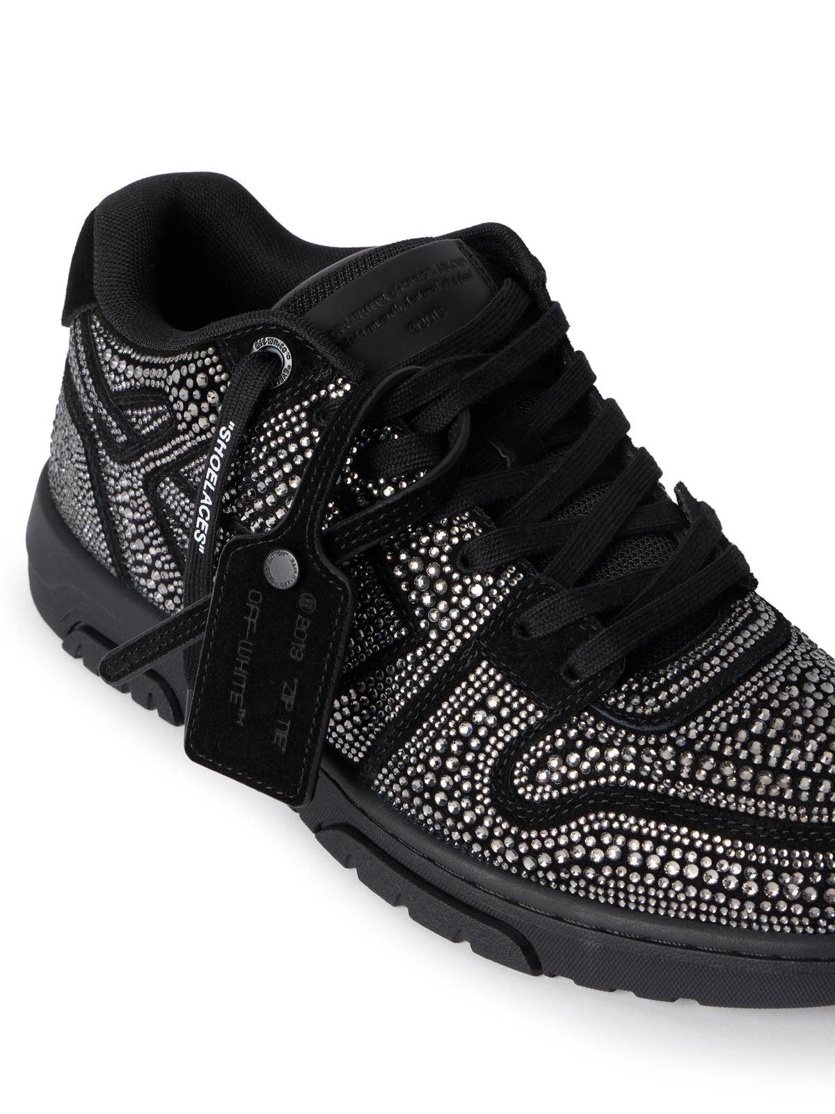 OFF WHITE Out Of Office Strass BLACK - BLACK OMIA189C99LEA018