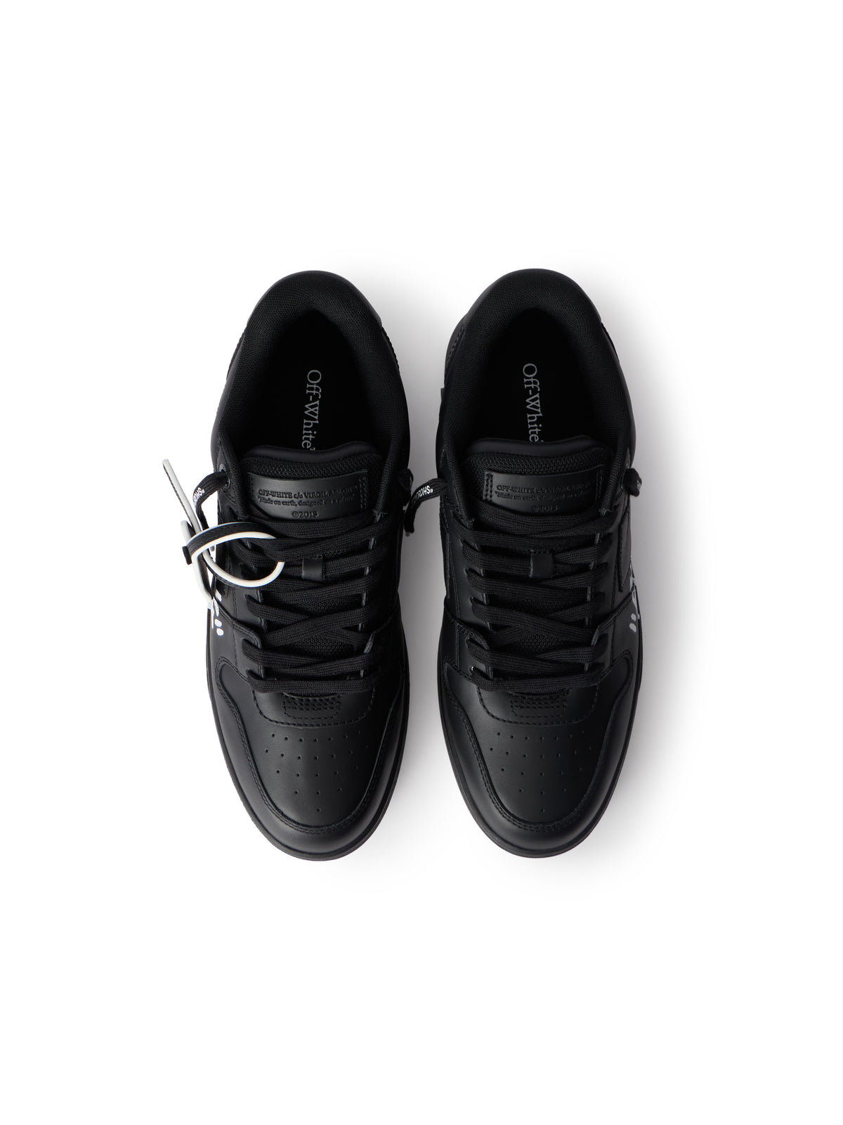 OFF WHITE Out Of Office "For Walking" Sneakers BLACK/WHITE OMIA189C99LEA01A
