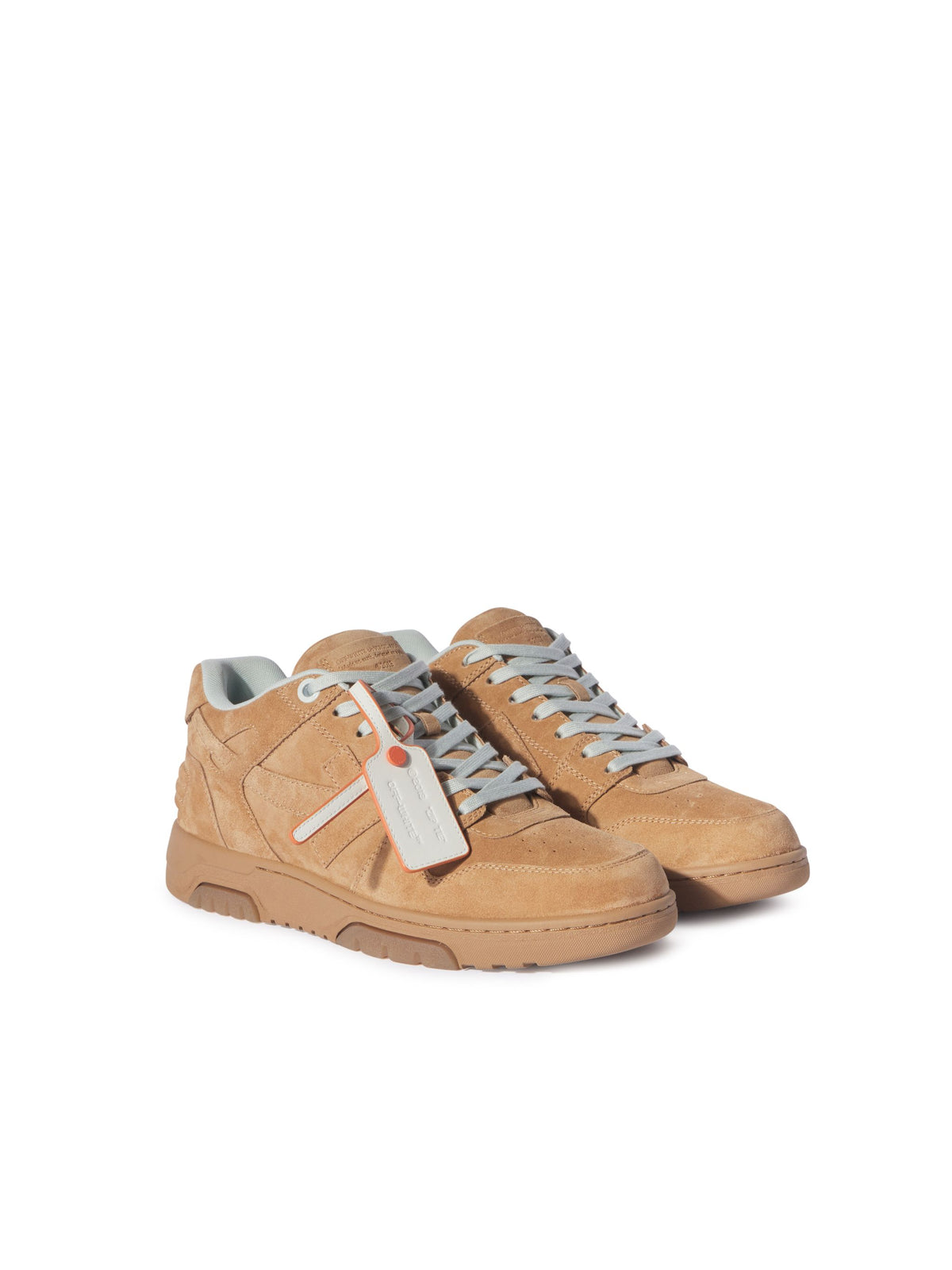 OFF WHITE Out Of Office Full Suede BROWN OMIA189F24LEA00A