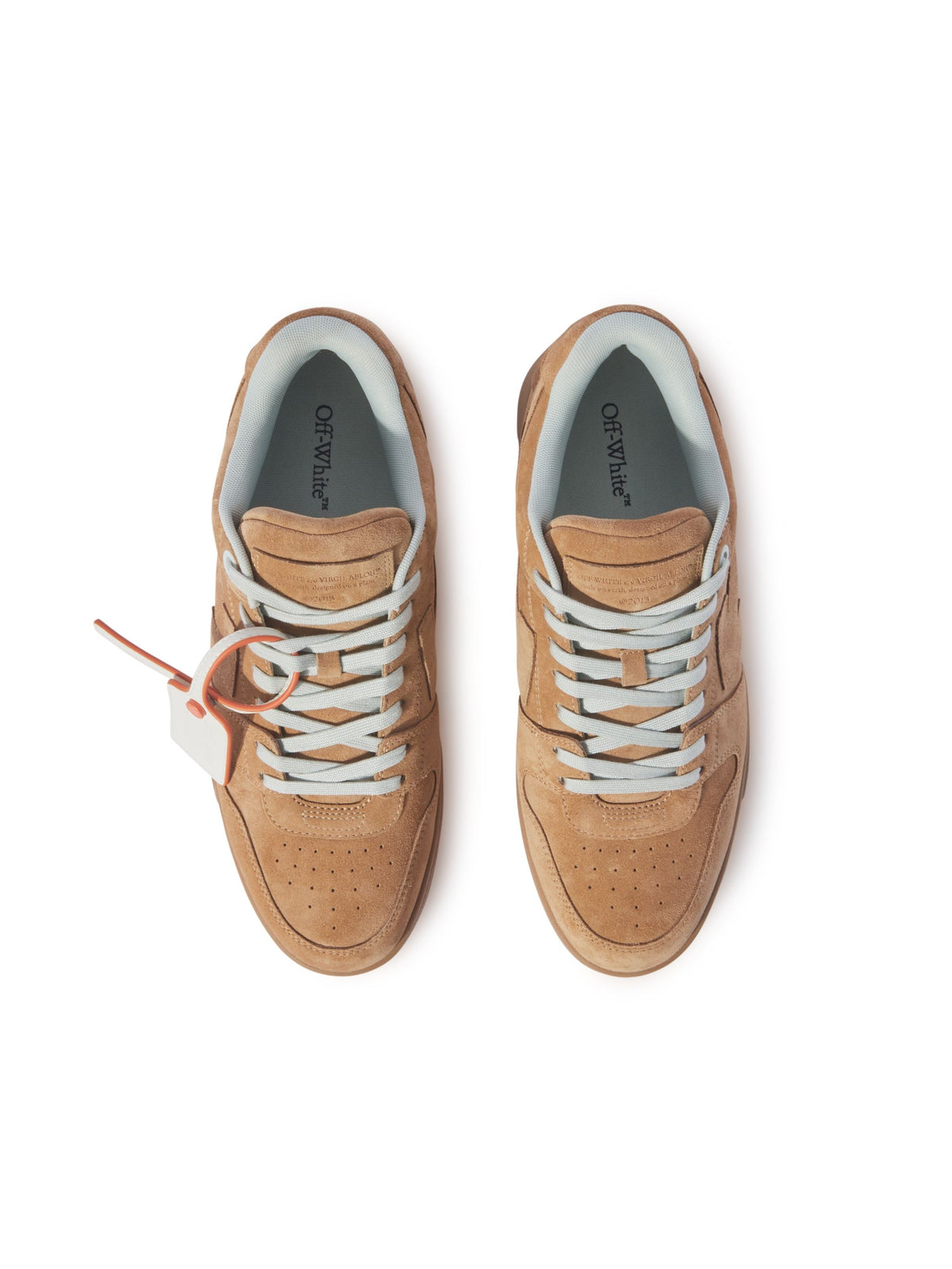 OFF WHITE Out Of Office Full Suede BROWN OMIA189F24LEA00A