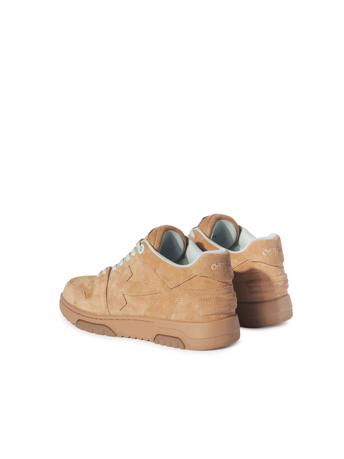 OFF WHITE Out Of Office Full Suede BROWN OMIA189F24LEA00A