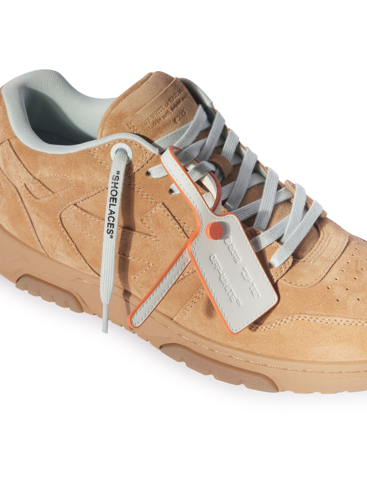 OFF WHITE Out Of Office Full Suede BROWN OMIA189F24LEA00A
