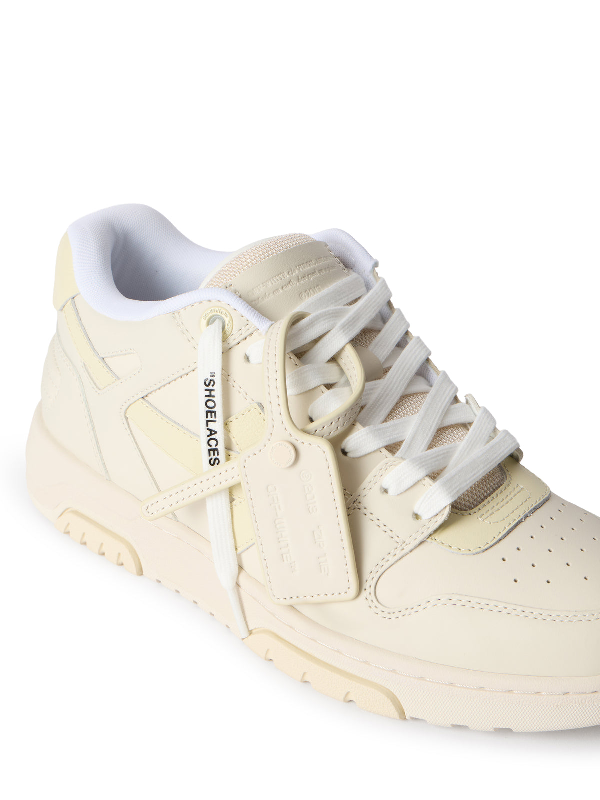 OFF WHITE Out Of Office Sneakers NUDE - SAND OMIA189F25LEA003