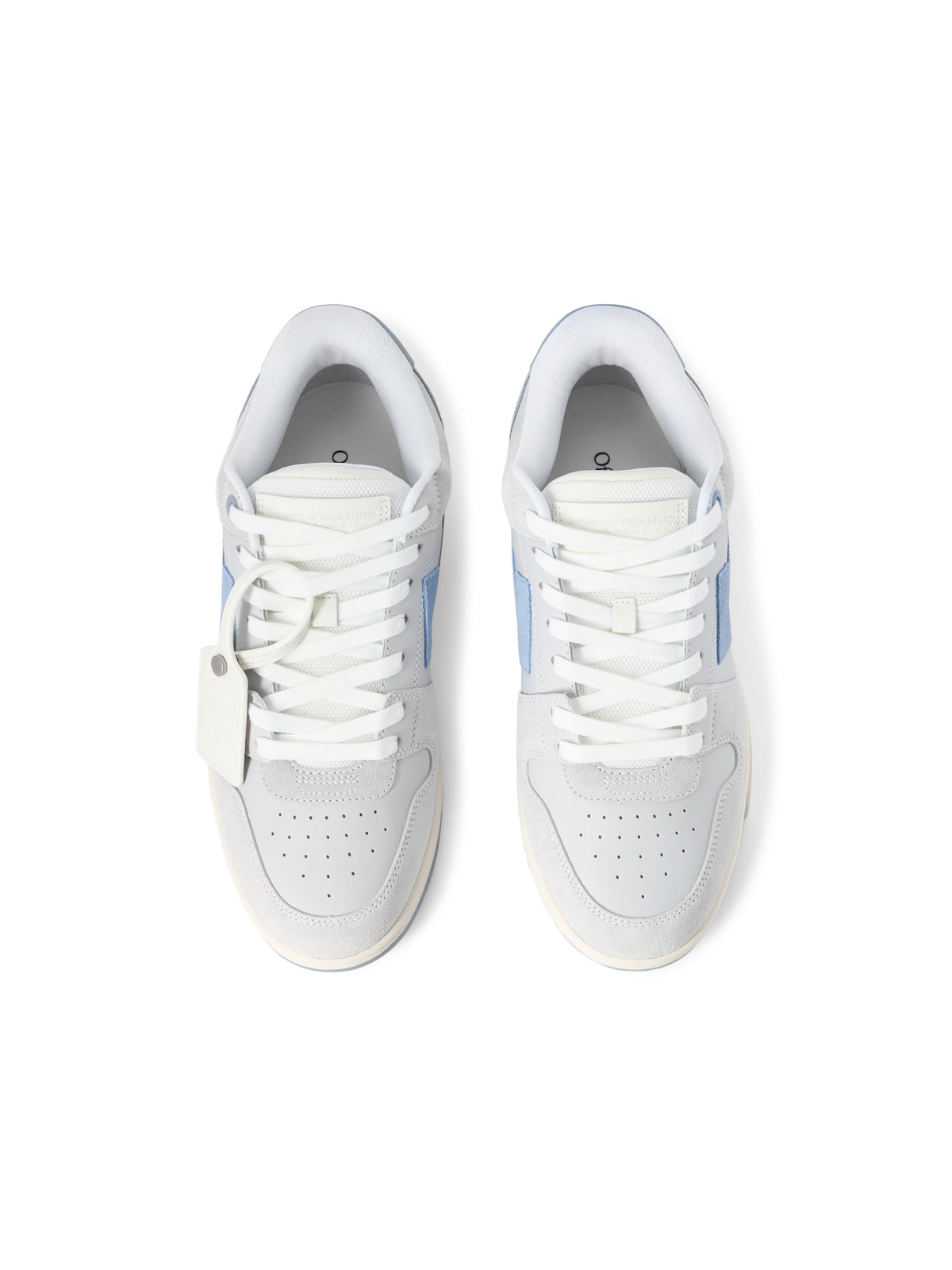 OFF WHITE Out Of Office Sneakers MEDIUM GREY - DUSTY BLUE OMIA189F25LEA005