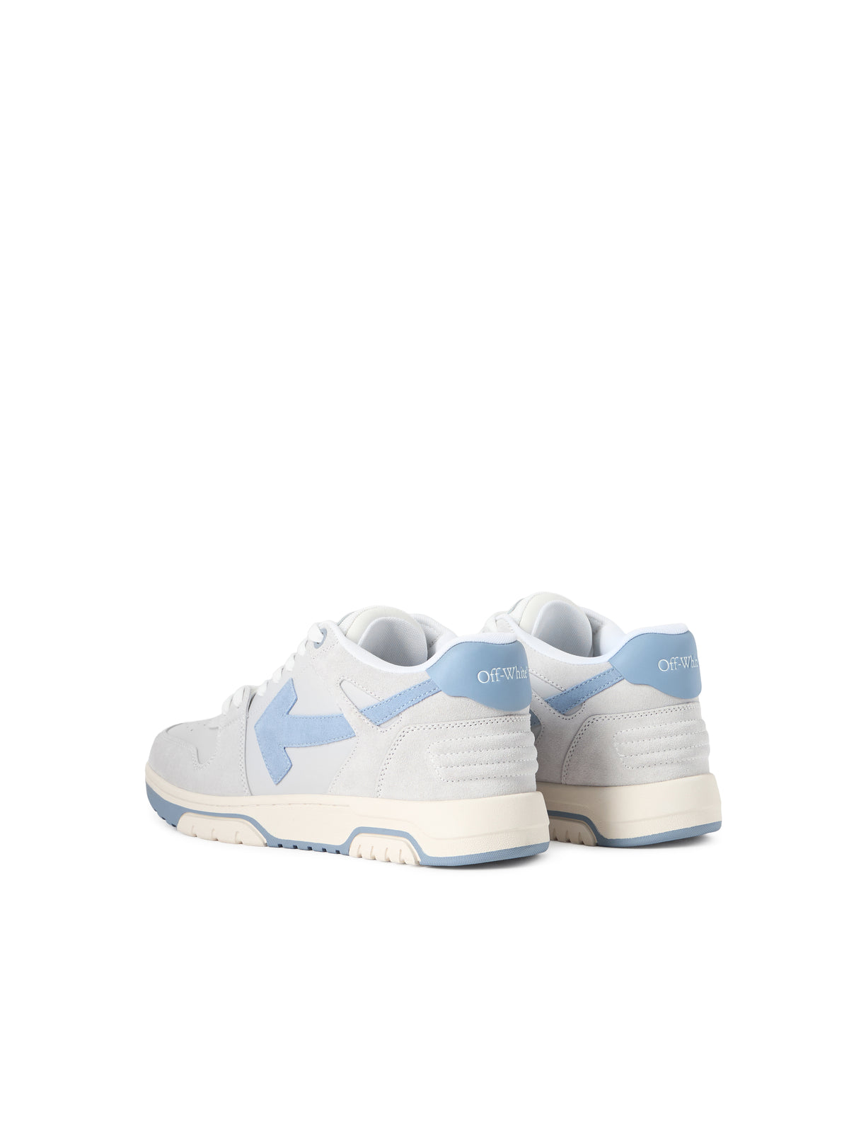 OFF WHITE Out Of Office Sneakers MEDIUM GREY - DUSTY BLUE OMIA189F25LEA005