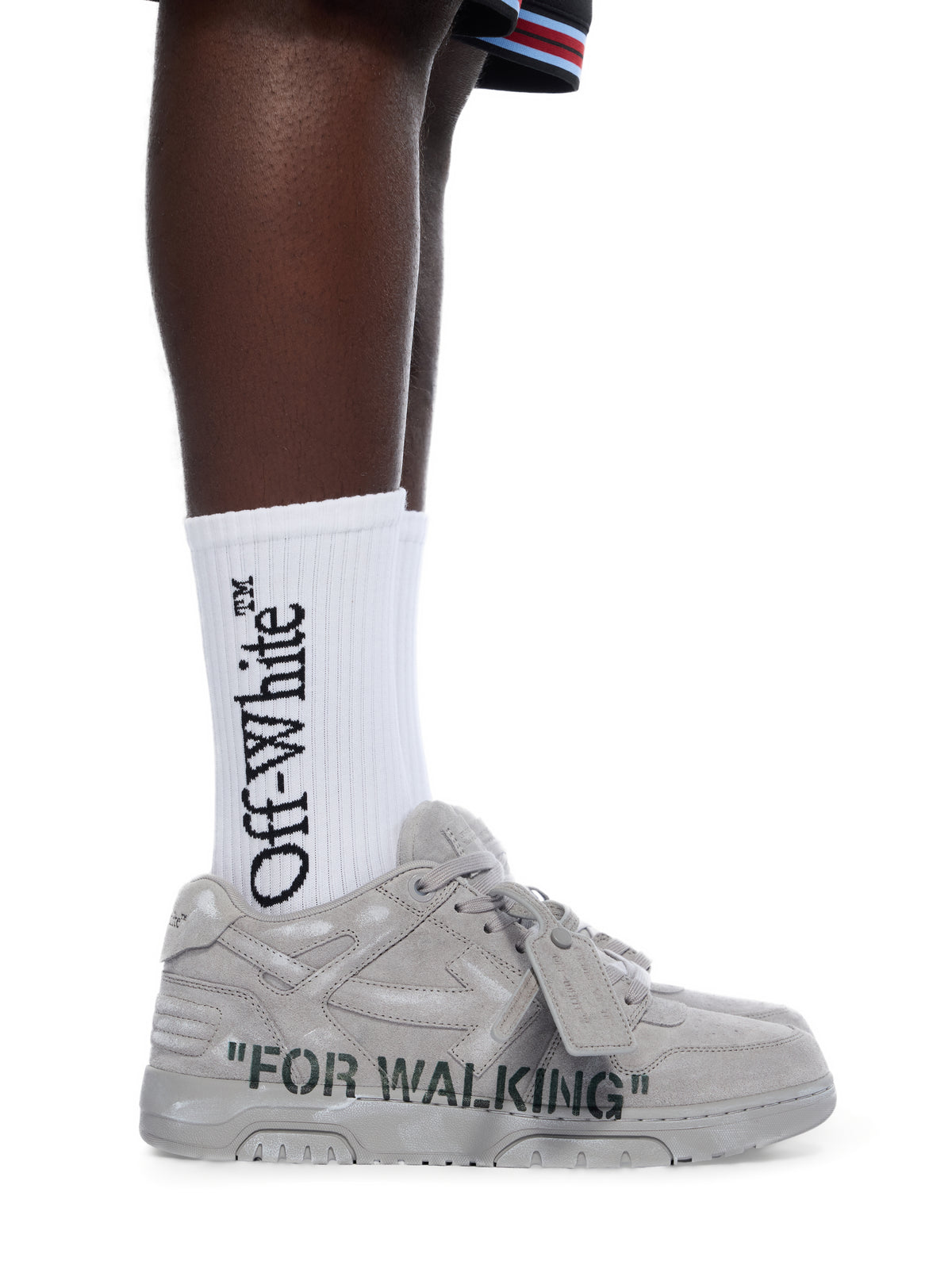 OFF WHITE Out Of Office "For Walking" Sneakers GREY - DARK GREY OMIA189F25LEA00B