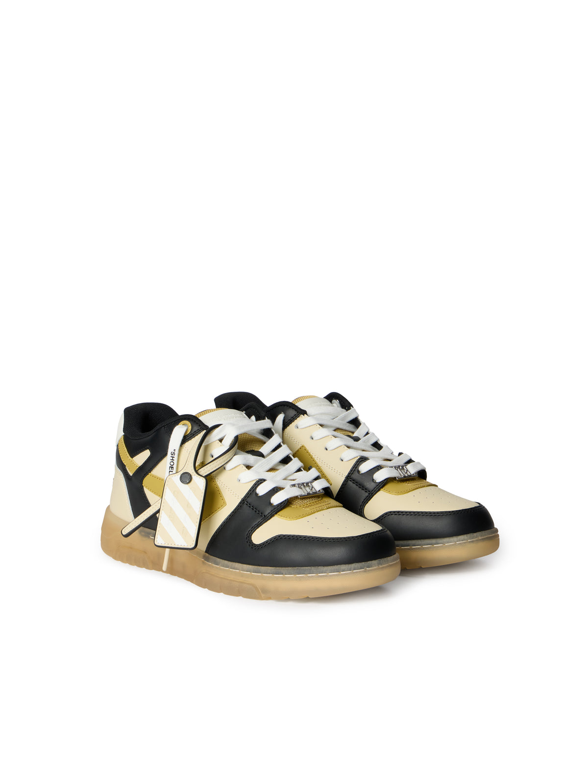 OFF WHITE Out Of Office Varsity Sneakers SAND - GOLDEN BROWN OMIA189F25LEA00C