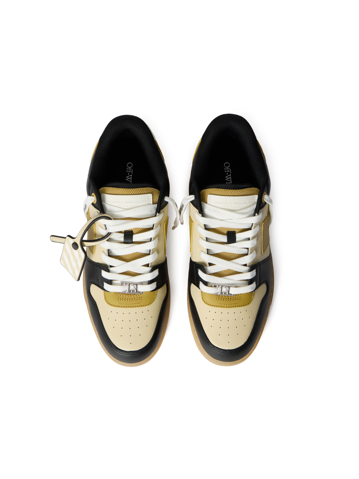 OFF WHITE Out Of Office Varsity Sneakers SAND - GOLDEN BROWN OMIA189F25LEA00C