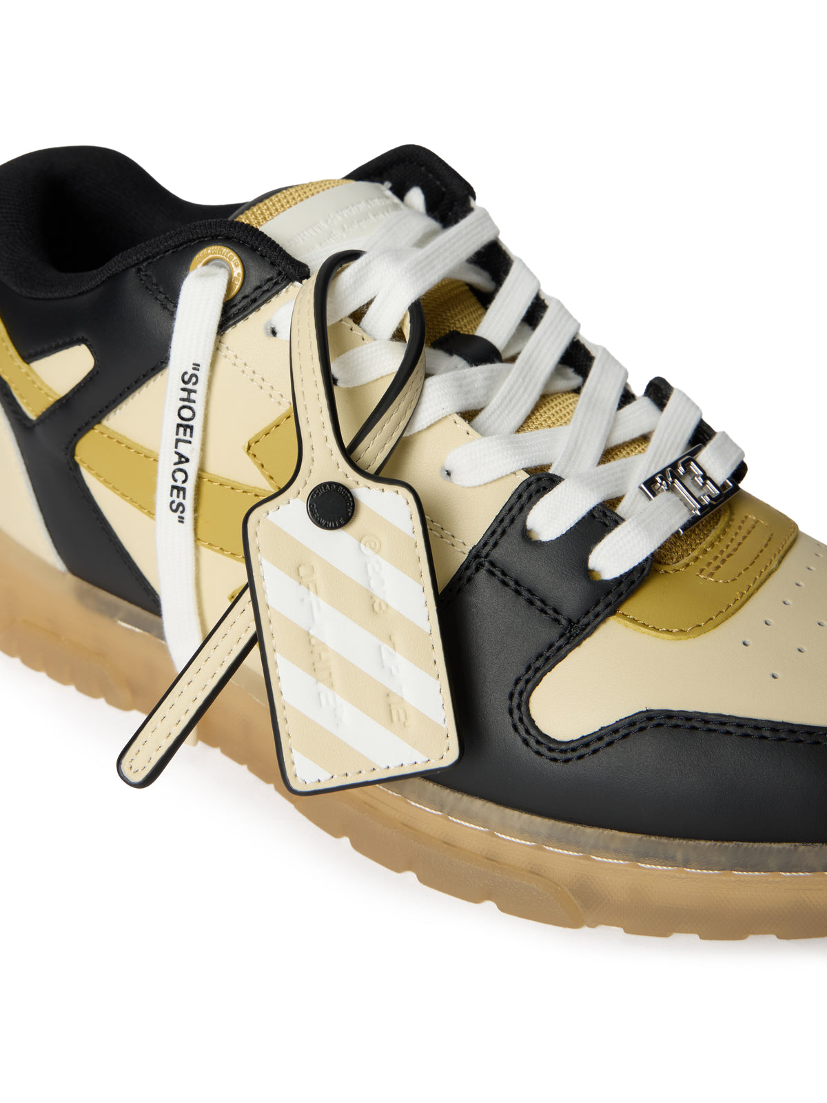 OFF WHITE Out Of Office Varsity Sneakers SAND - GOLDEN BROWN OMIA189F25LEA00C