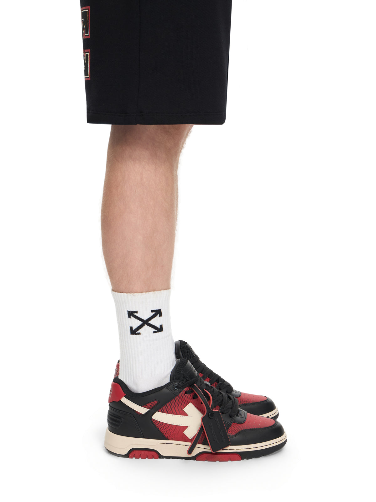 OFF WHITE Out Of Office Sneakers BLACK/WHITE OMIA189G25LEA001