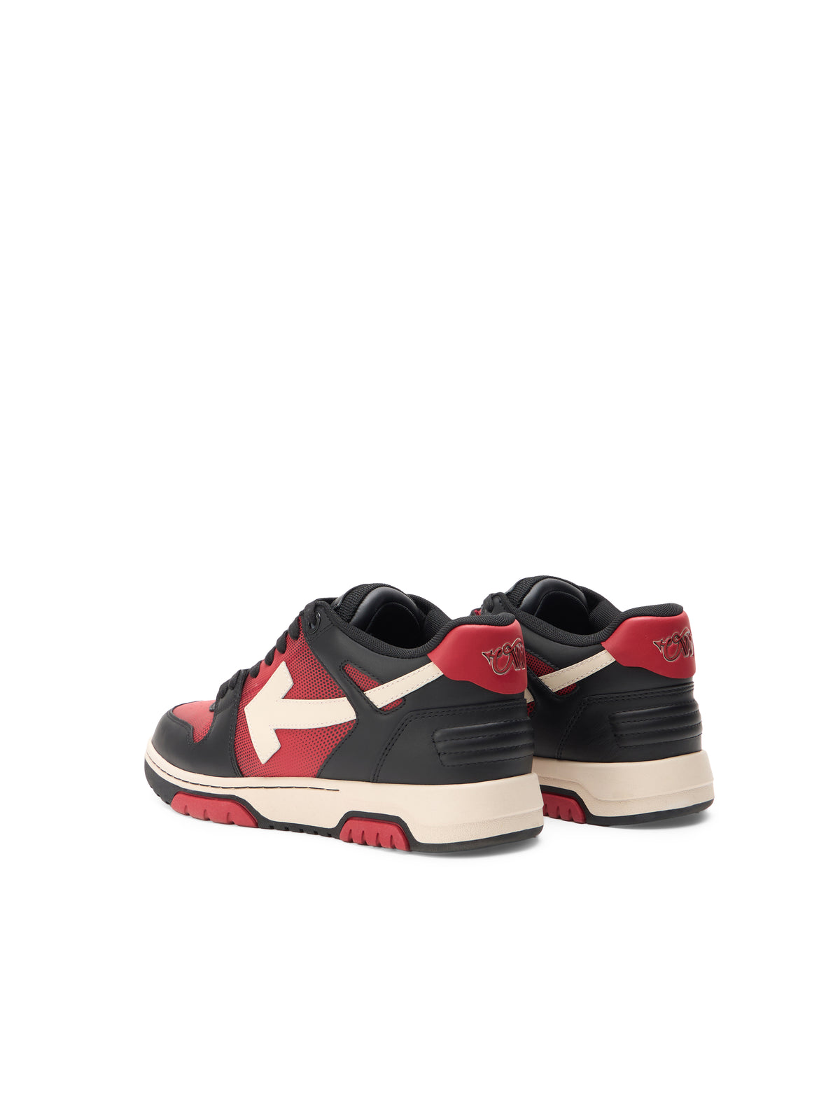 OFF WHITE Out Of Office Sneakers BLACK/WHITE OMIA189G25LEA001