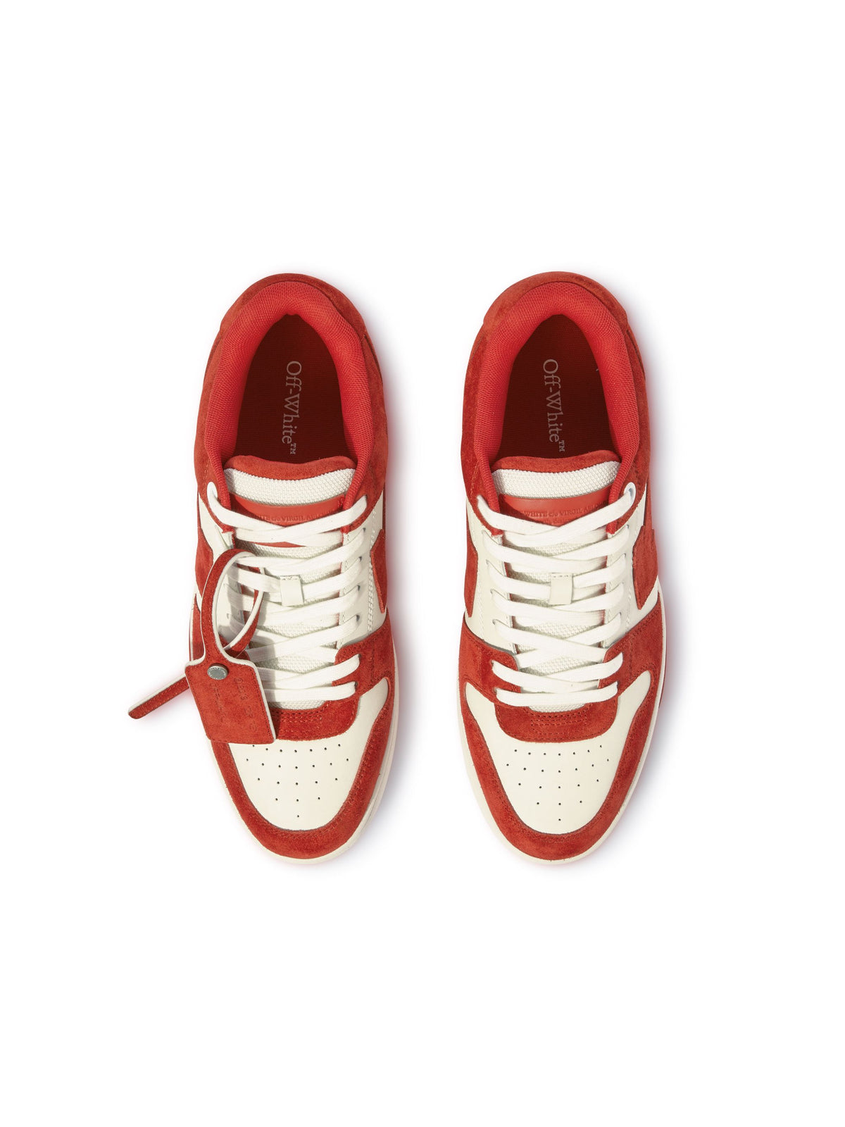 OFF WHITE OUT OF OFFICE SUEDE RED OMIA189S25LEA007