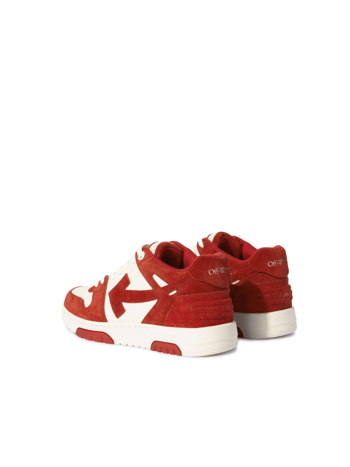 OFF WHITE OUT OF OFFICE SUEDE RED OMIA189S25LEA007