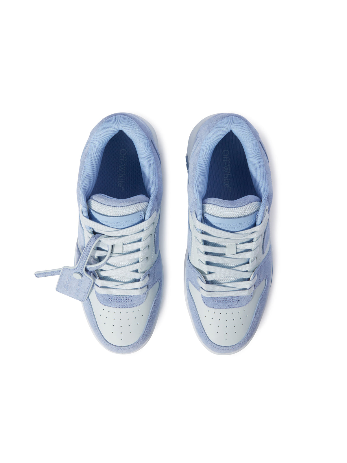 OFF WHITE OUT OF OFFICE SUEDE BLUE OMIA189S25LEA007
