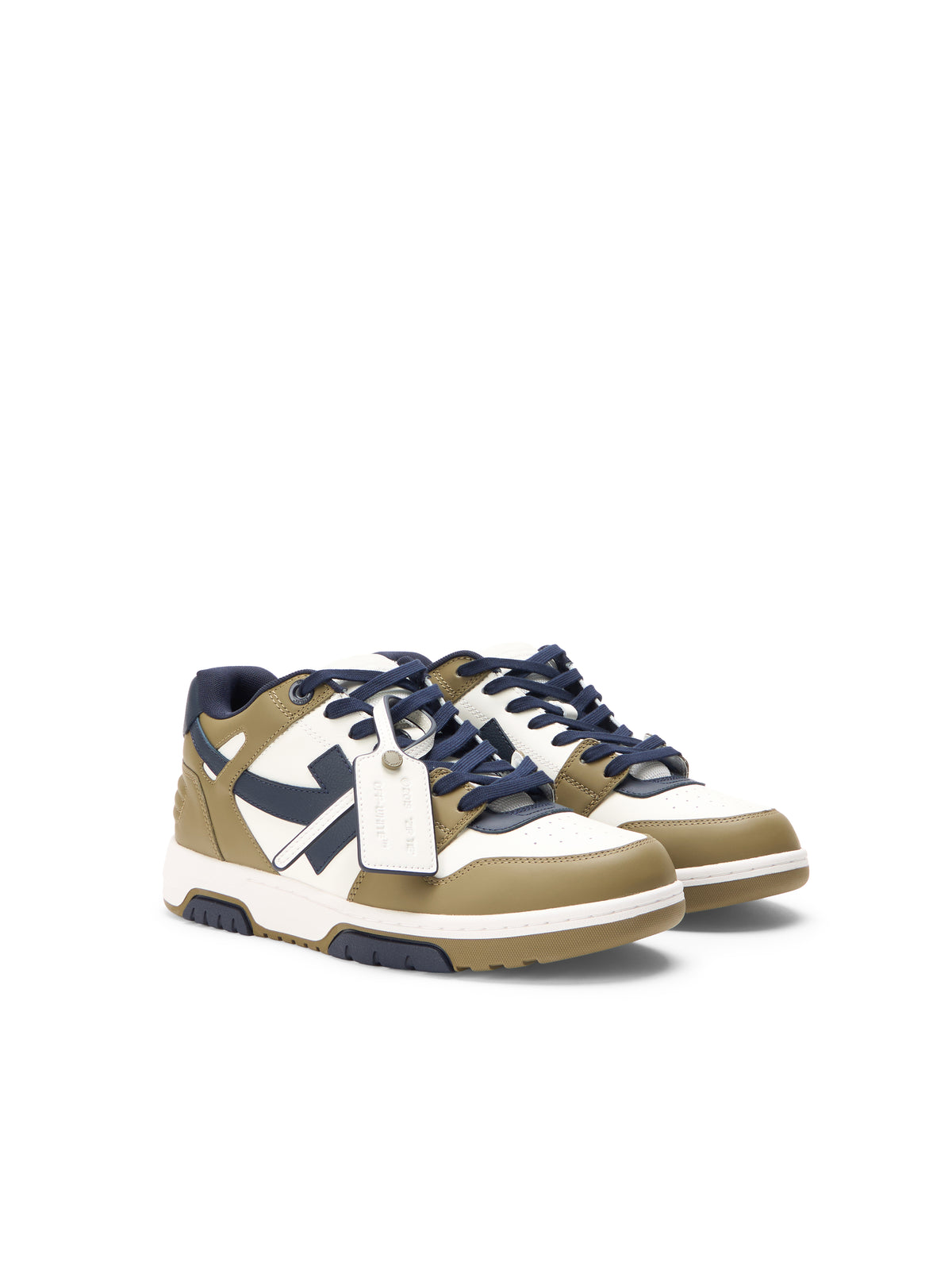 OFF WHITE Out Of Office Sneakers KAKI - DARK BLUE OMIA189S26LEA003