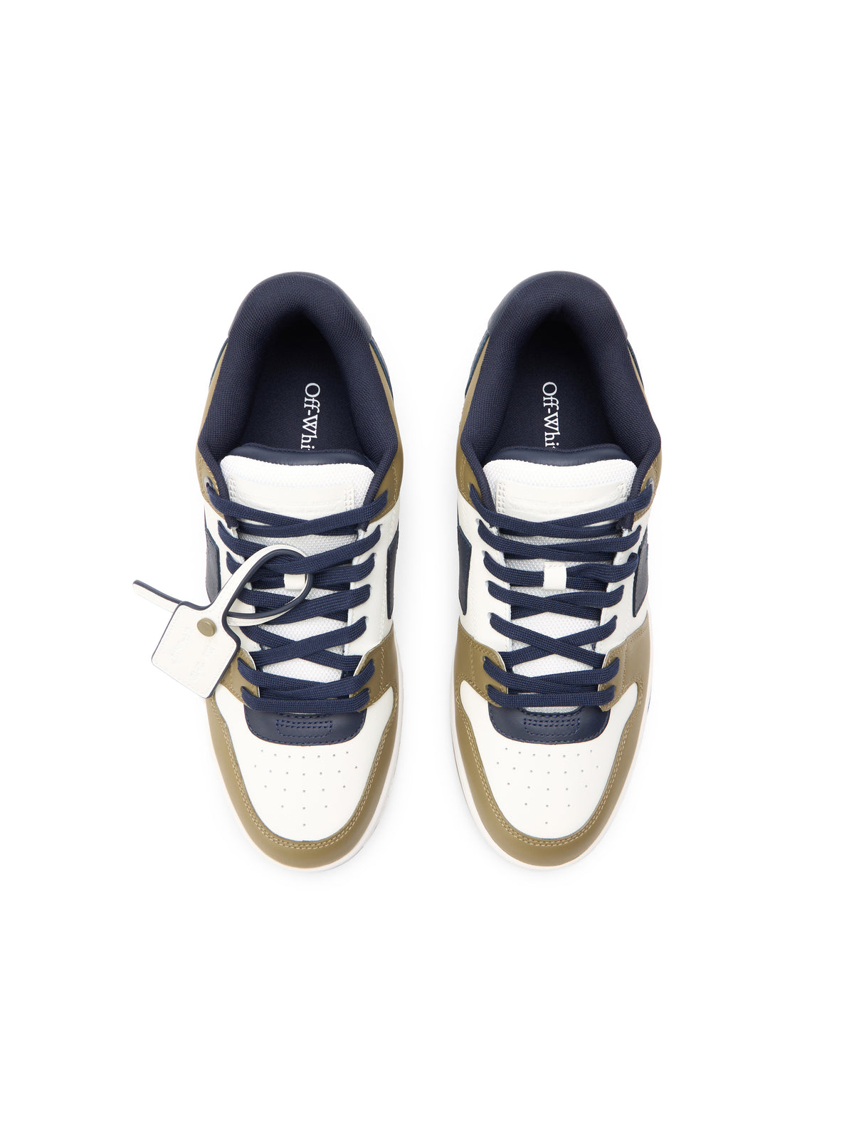 OFF WHITE Out Of Office Sneakers KAKI - DARK BLUE OMIA189S26LEA003