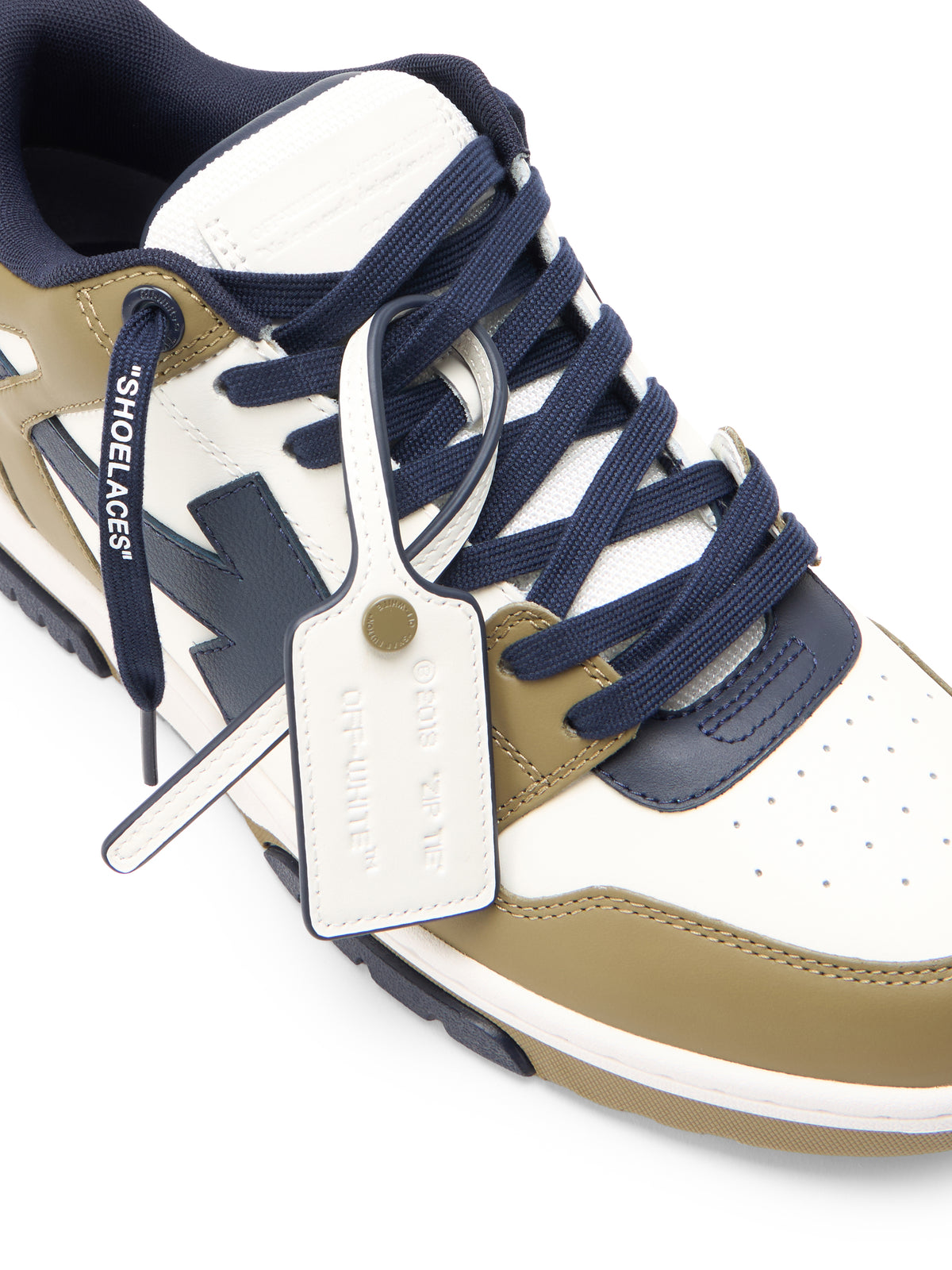 OFF WHITE Out Of Office Sneakers KAKI - DARK BLUE OMIA189S26LEA003