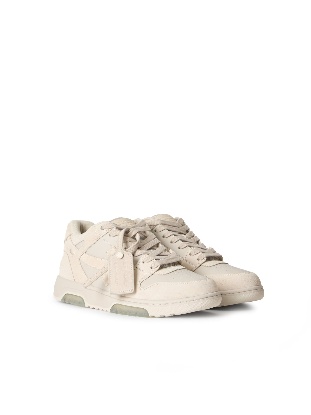 OFF WHITE Out Of Office Sneakers ECRU - IVORY GREY OMIA189S26LEA004