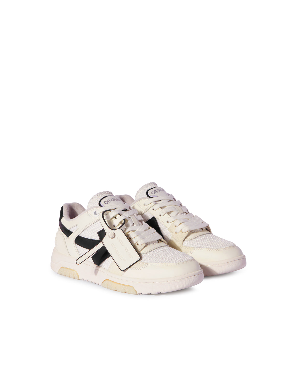 OFF WHITE Slim Out Of Office Sneakers WHITE/BLACK OMIA243C99LEA002
