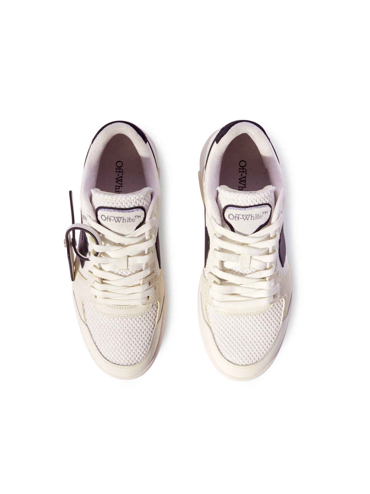 OFF WHITE Slim Out Of Office Sneakers WHITE/BLACK OMIA243C99LEA002