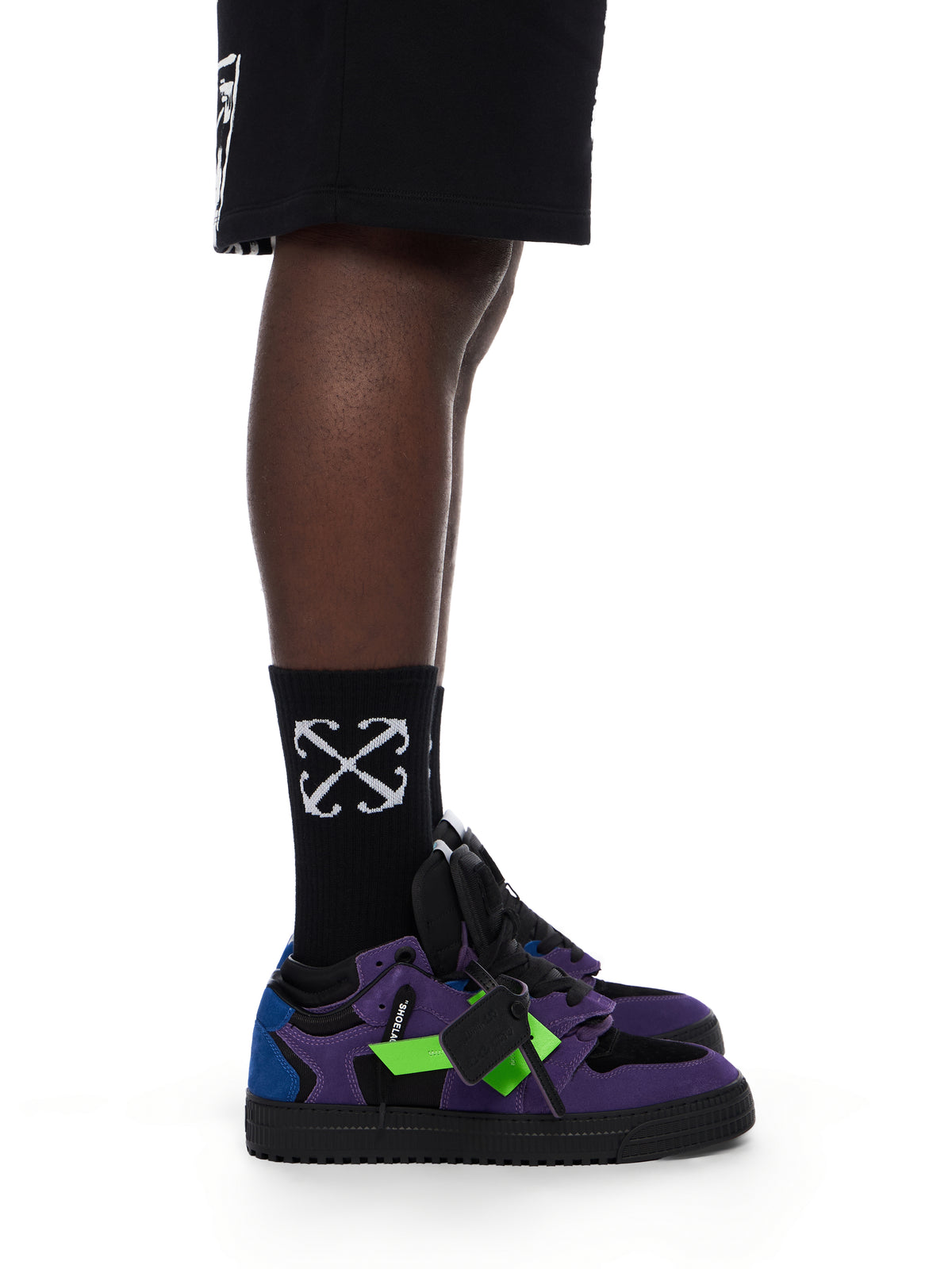 OFF WHITE 3.0 Floating Arrow DARK BLUE - LIME OMIA244C99LEA001